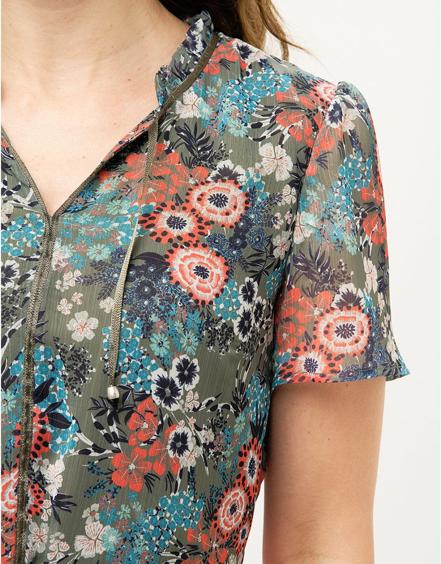 Robe longue imprimée