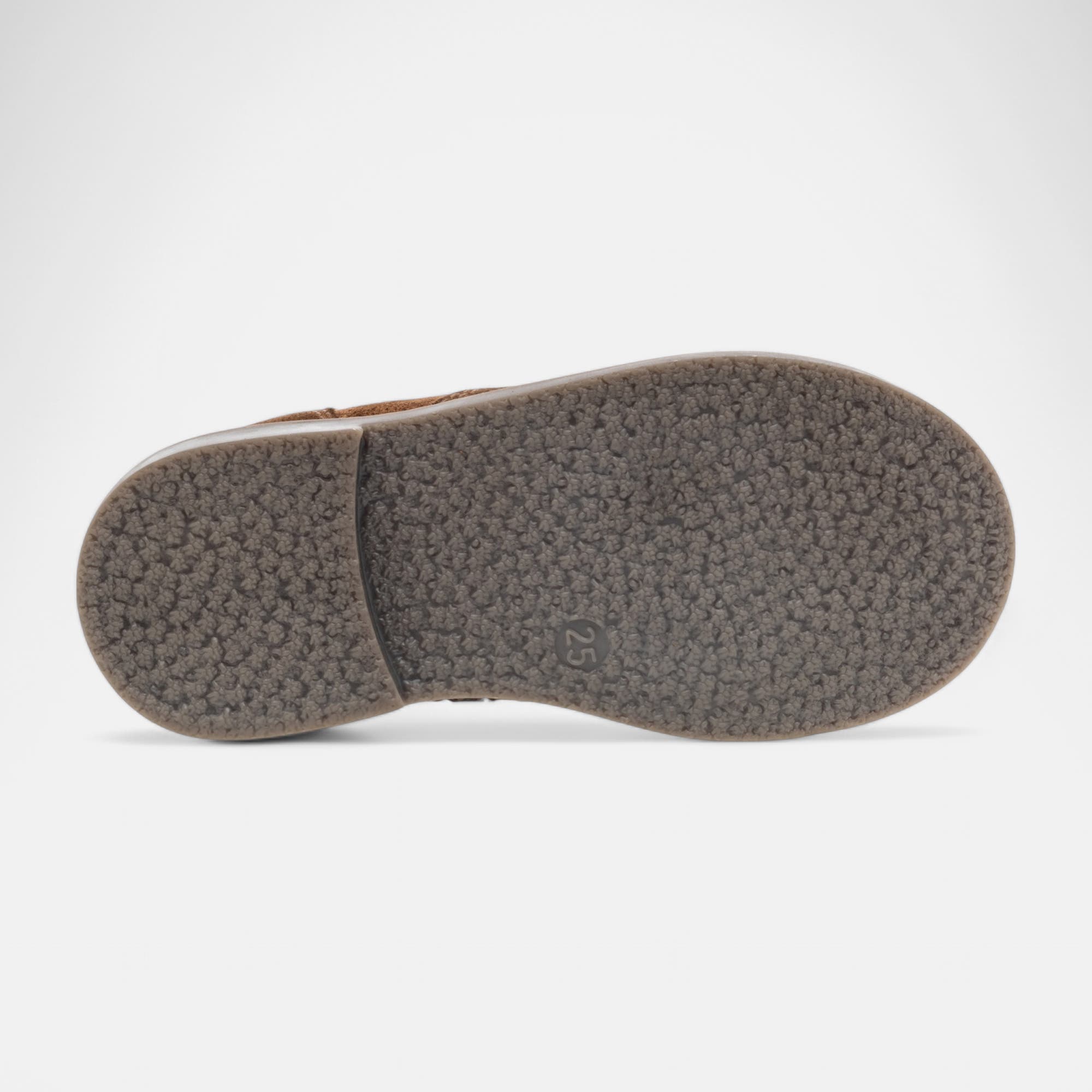 Bottines Fille en cuir cognac