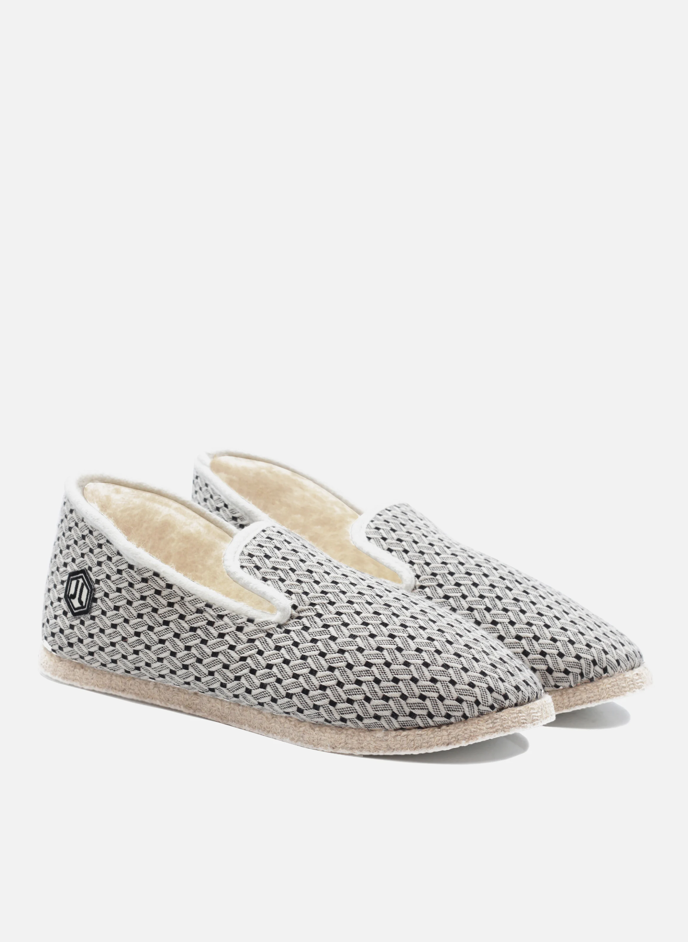 Charentaises tissu | Blanc