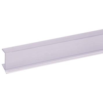 Keukenplintprofiel kunststof 9.5x20mm transparant 260cm
