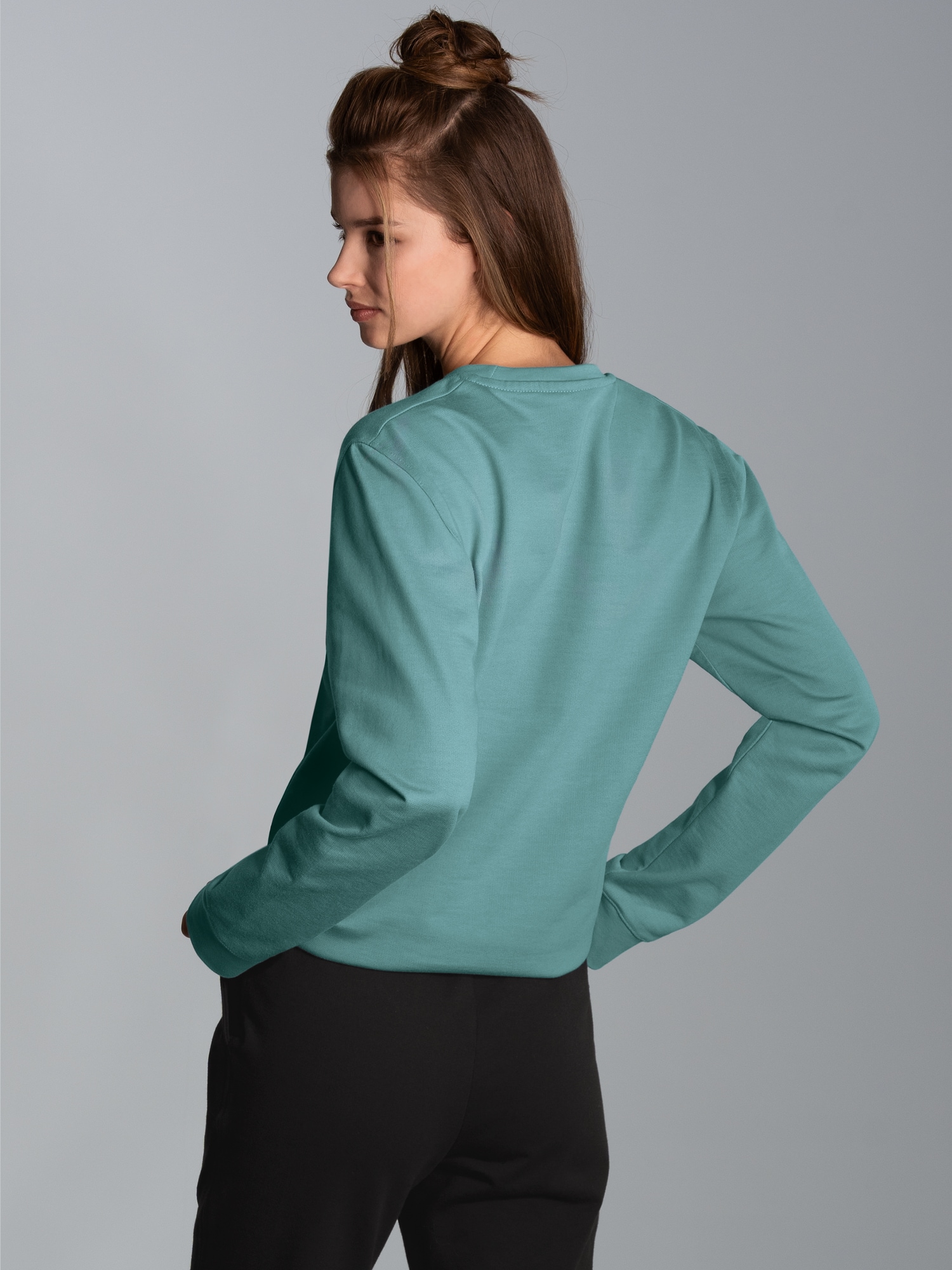 Sweatshirt aus Biobaumwolle Seegras