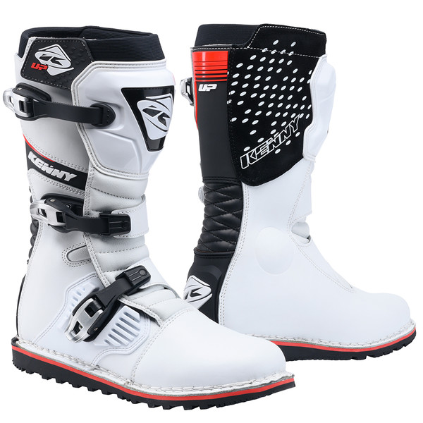 Kenny - Bottes Trial Up Blanc / Noir / Rouge