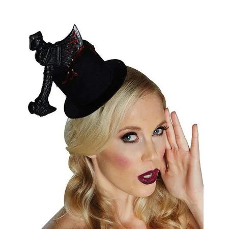 Rubies Horror-Zylinder Haarreif, schwarz