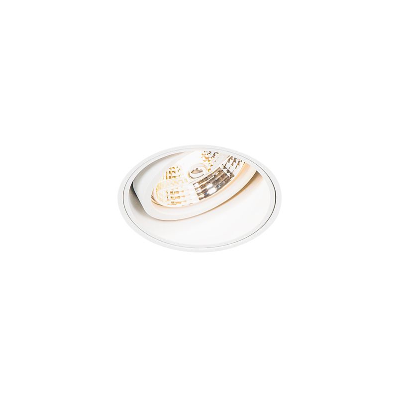 Set van 6 Moderne inbouwspot wit trimless - Impact 70
