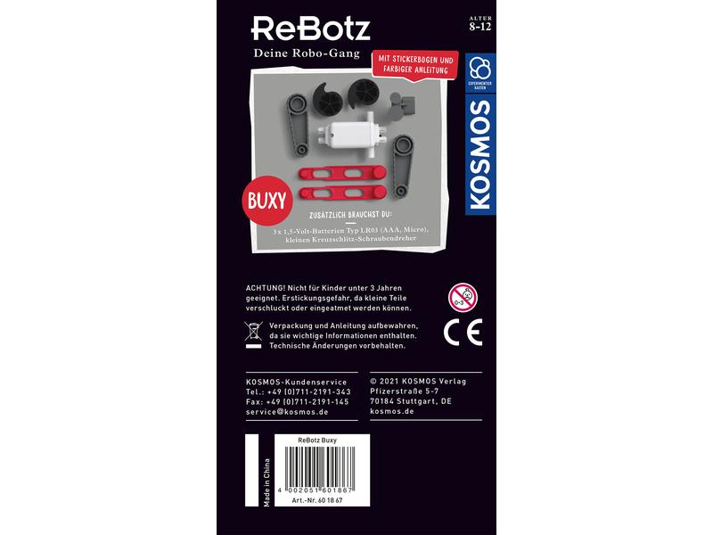 Kosmos Experimentierkasten ReBotz: Buxy der Jumping-Bot Die Robo-Gang zum Sammeln und kombinieren