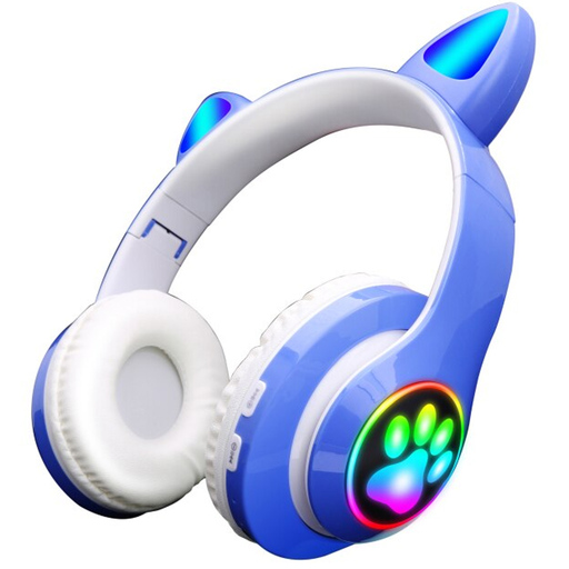 Fones de ouvido Bluetooth 5.0 Klack com orelhas de gato