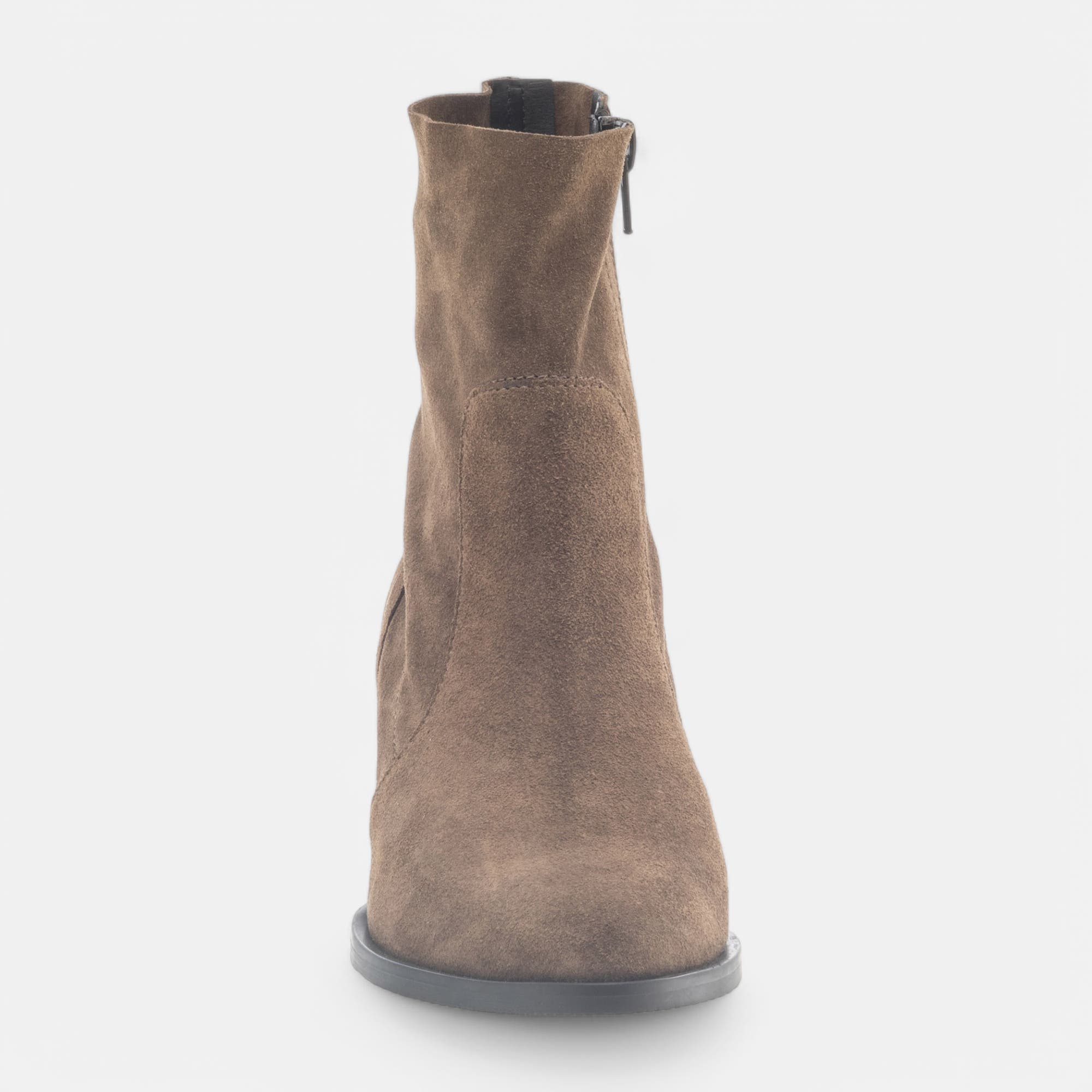 Bottines Femme en cuir camel
