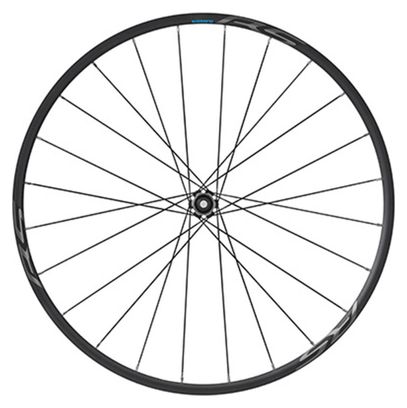 Roue route 700 Shimano rs370 disc centerlock axe 12-100mm avant noir (hauteur jante 23mm) tubeless