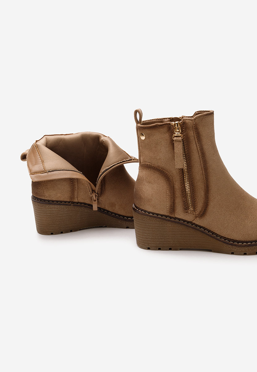 Bottines compensées kaki Odores V2