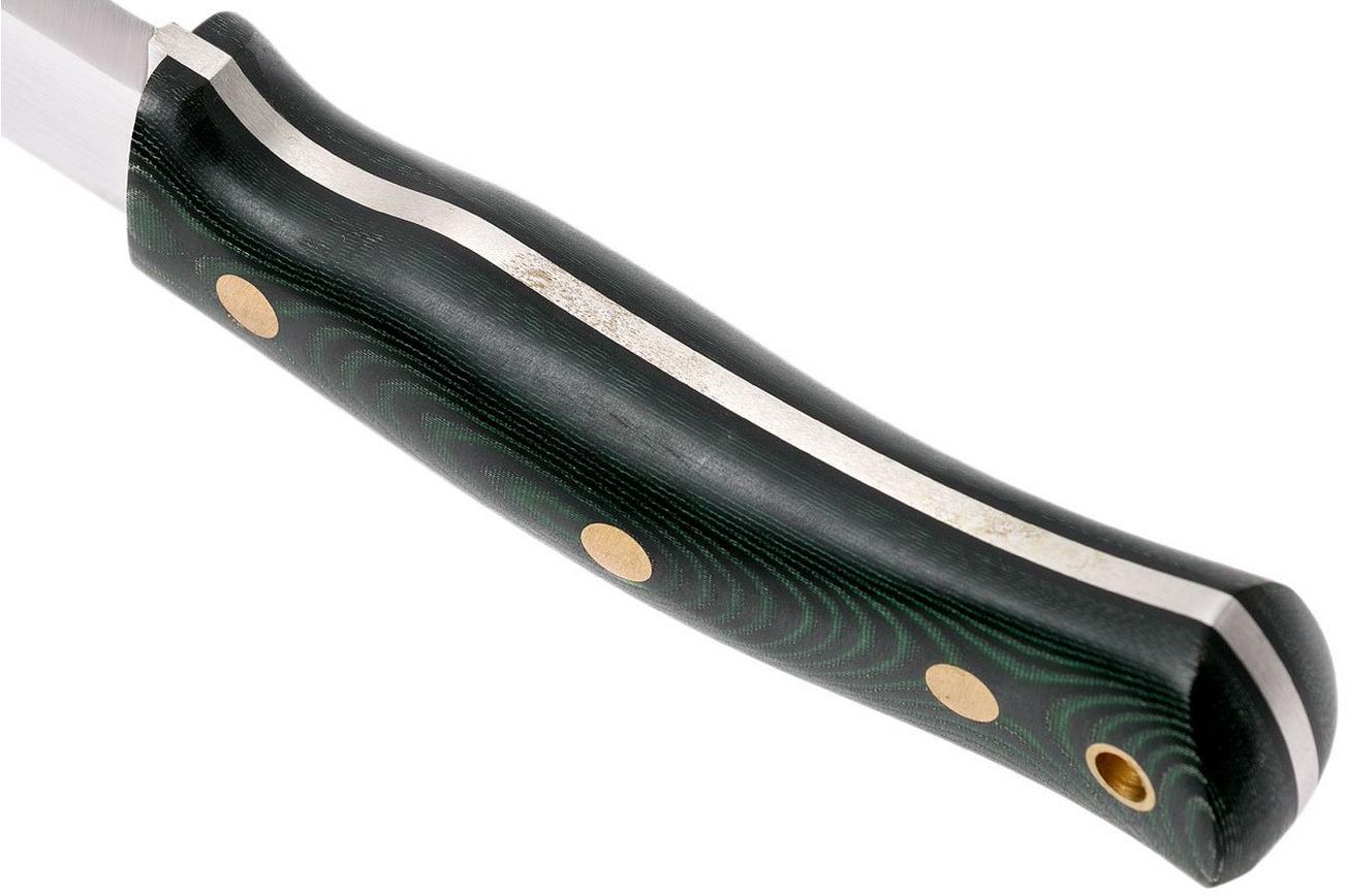 Casström No. 10 Swedish Forest Knife Green Micarta, Sleipner Scandi Grind 13103
