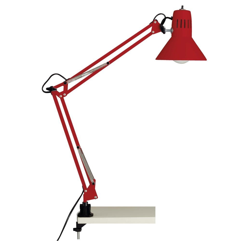 Hobby klemlamp in rood E27