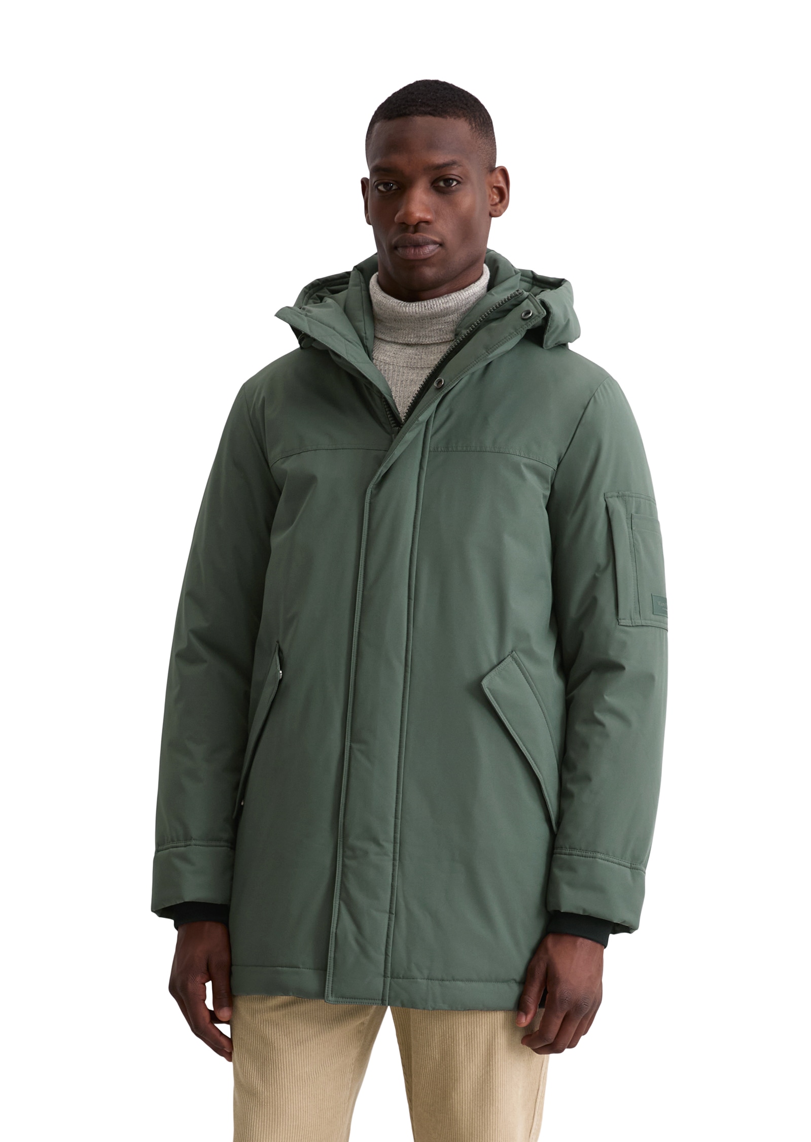 Marc O'Polo Parka mit Kapuze Weich und wasserabweisend, Winterjacke, regular fit