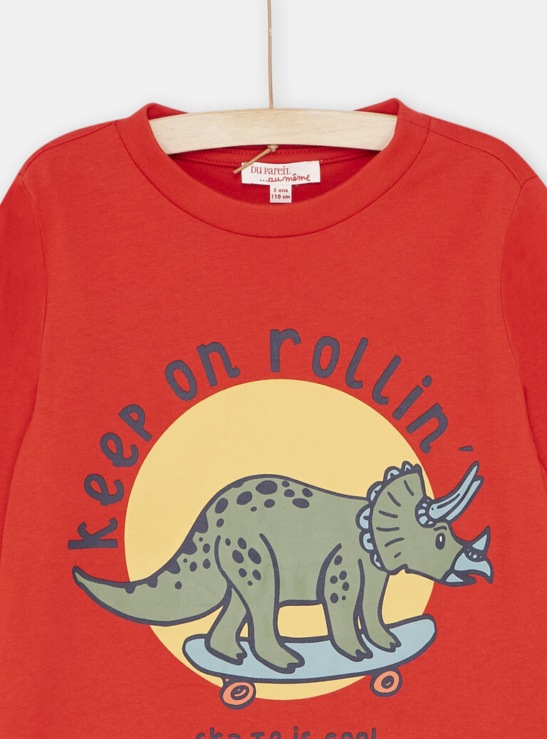 T-Shirt rouge garçon