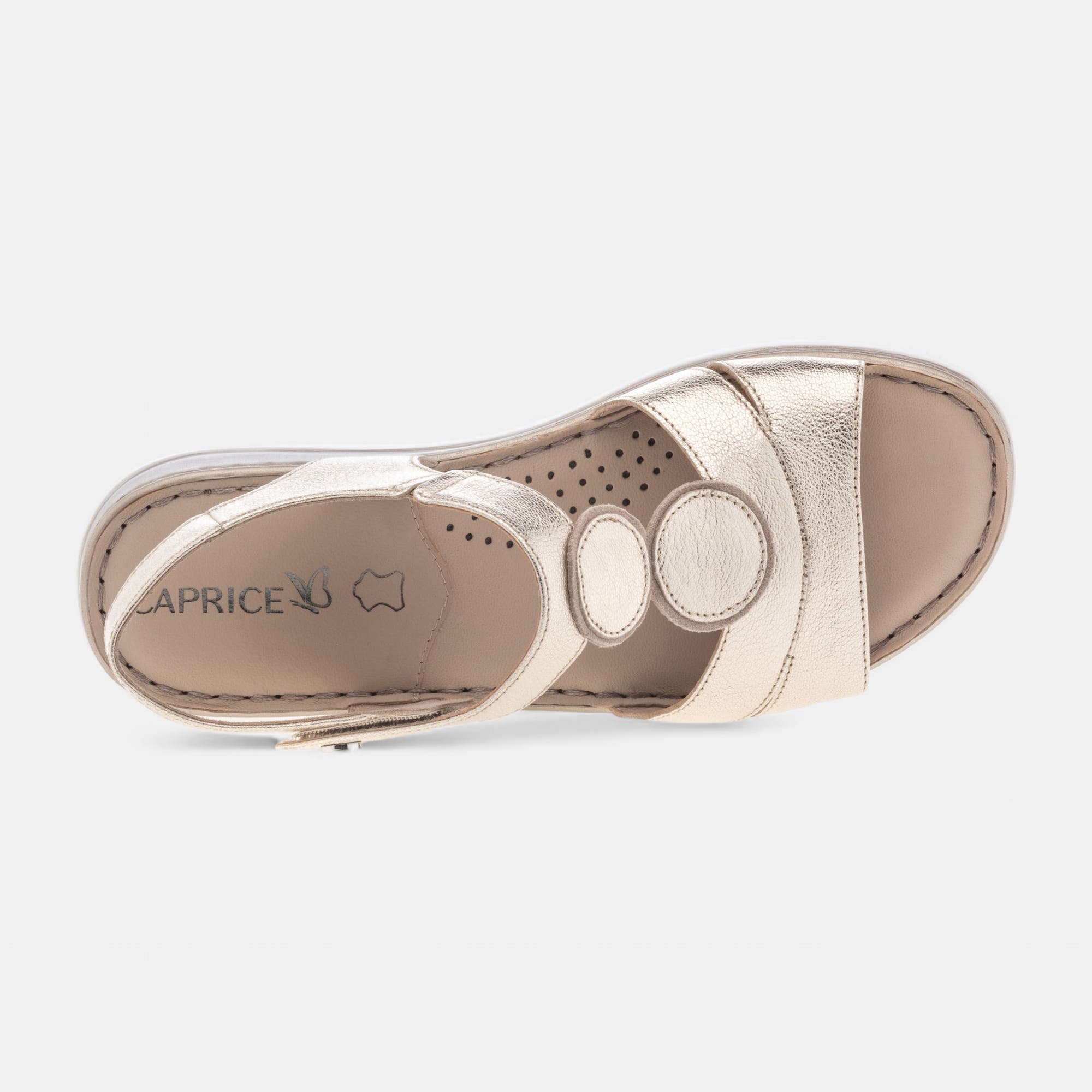 Sandales Femme en cuir or