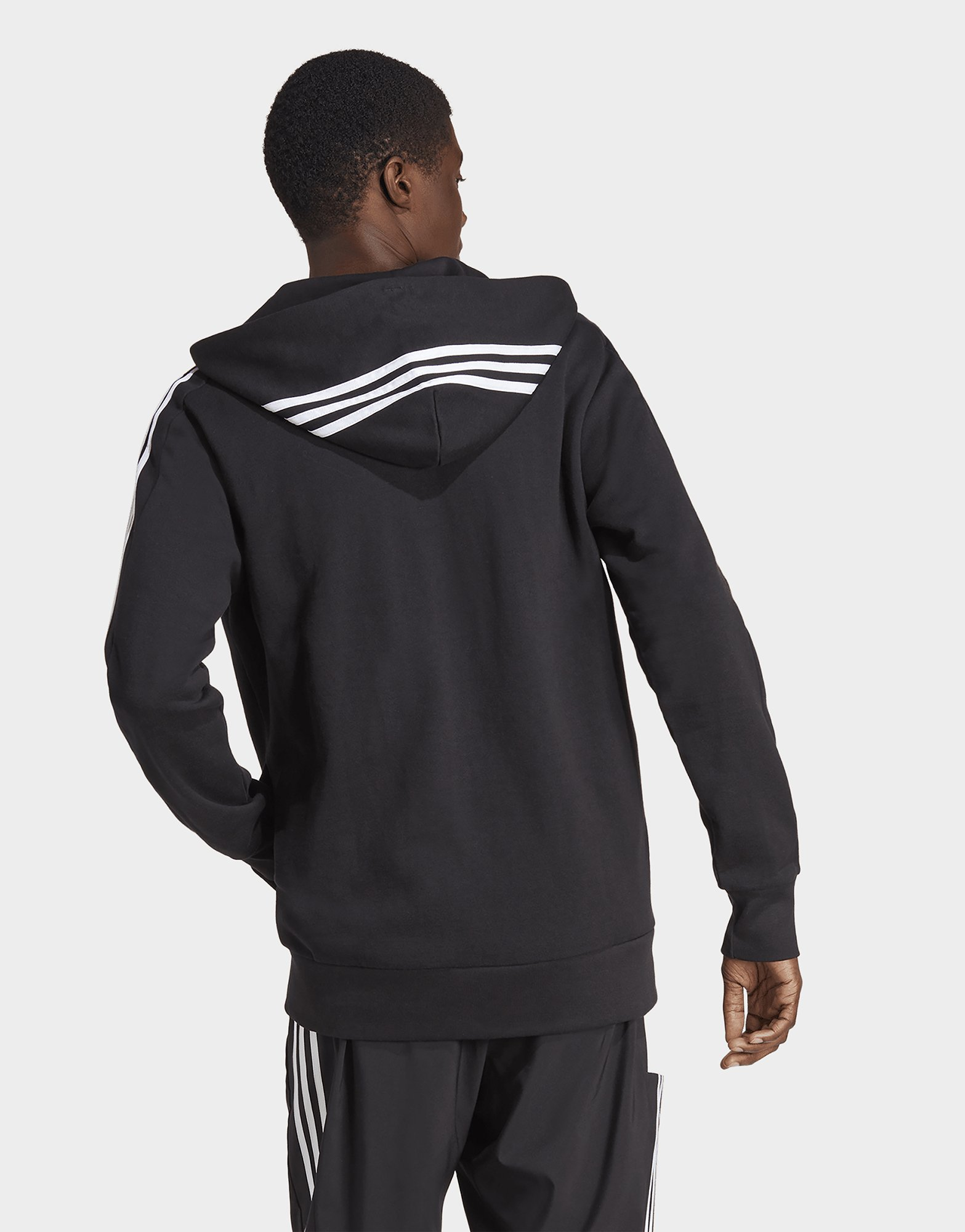adidas Veste à capuche zippée 3 bandes Essentials