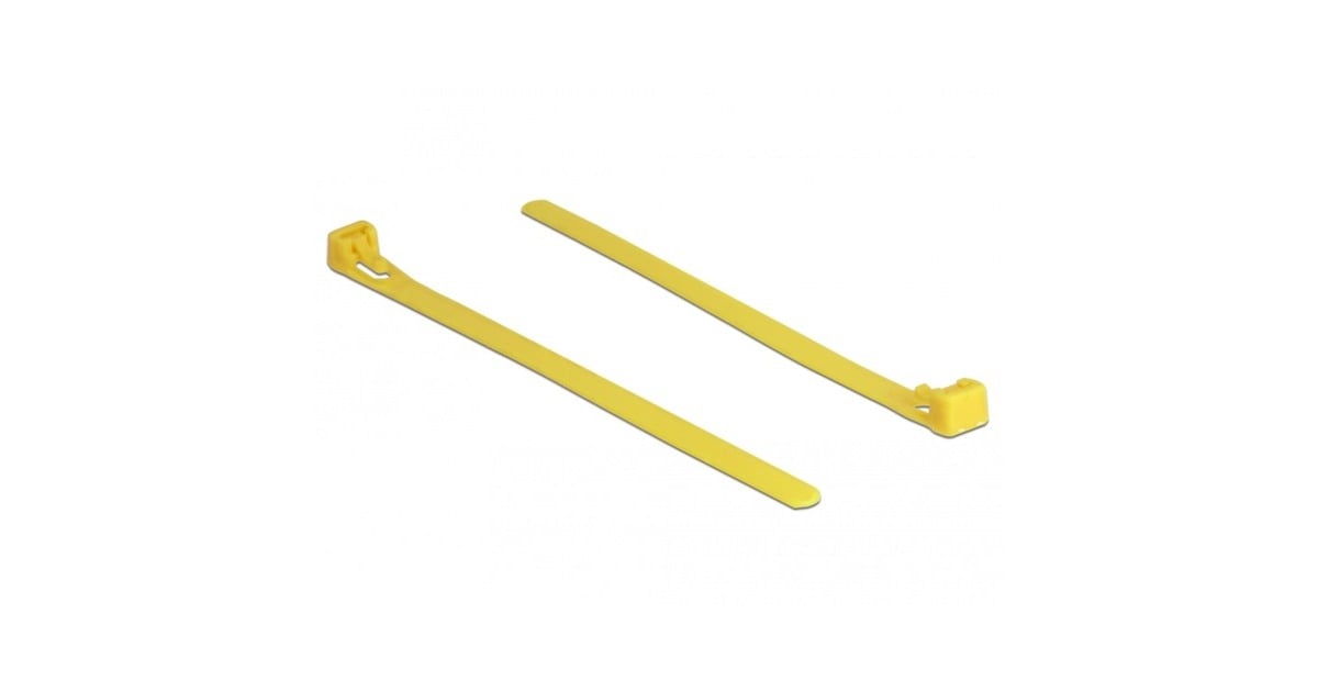 DeLOCKHerbruikbare kabelbinders hittebestendig  (Geel, 150 x 7,5 mm, 100 stuks)