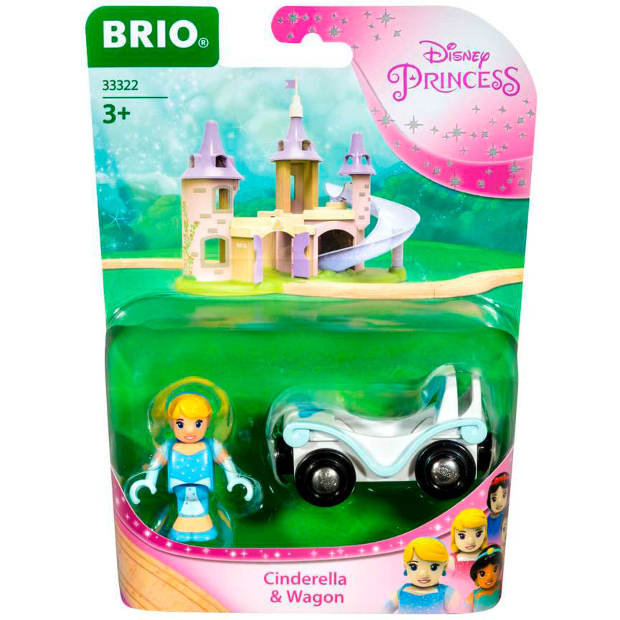 BRIO Spielfahrzeug Disney Princess Cinderella mit Waggon
