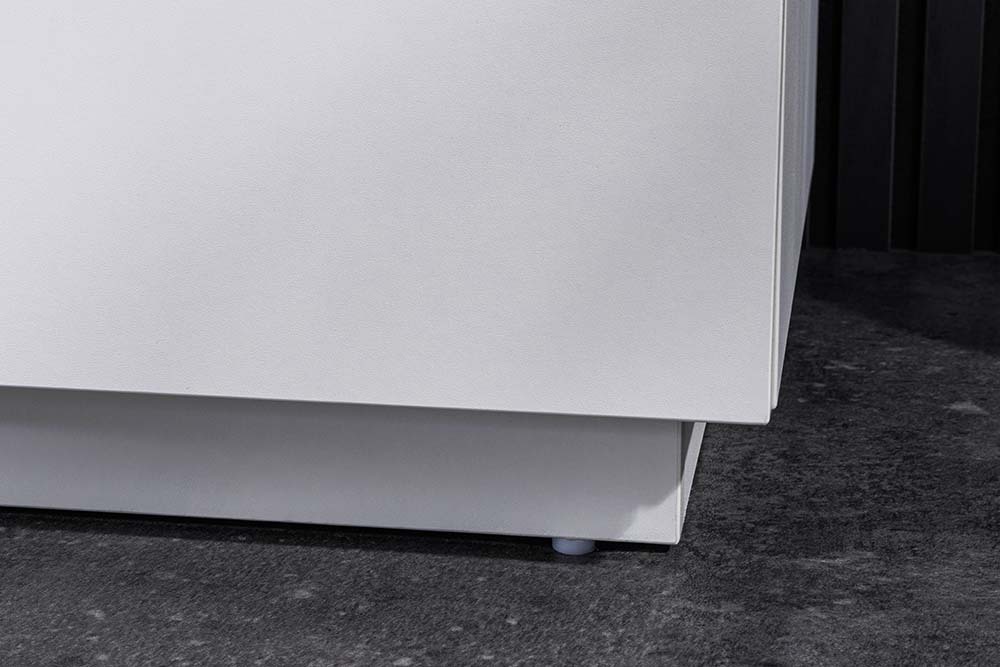 Modernes TV-Board LOFT 160cm weiß natur drei Fächer mit Schublade