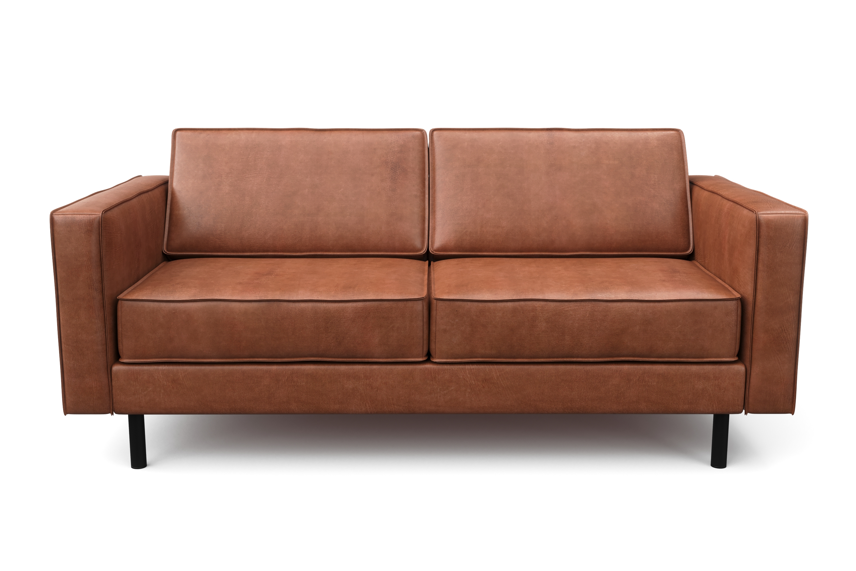 Sofa Leder DUKE 3-Sitzer braun