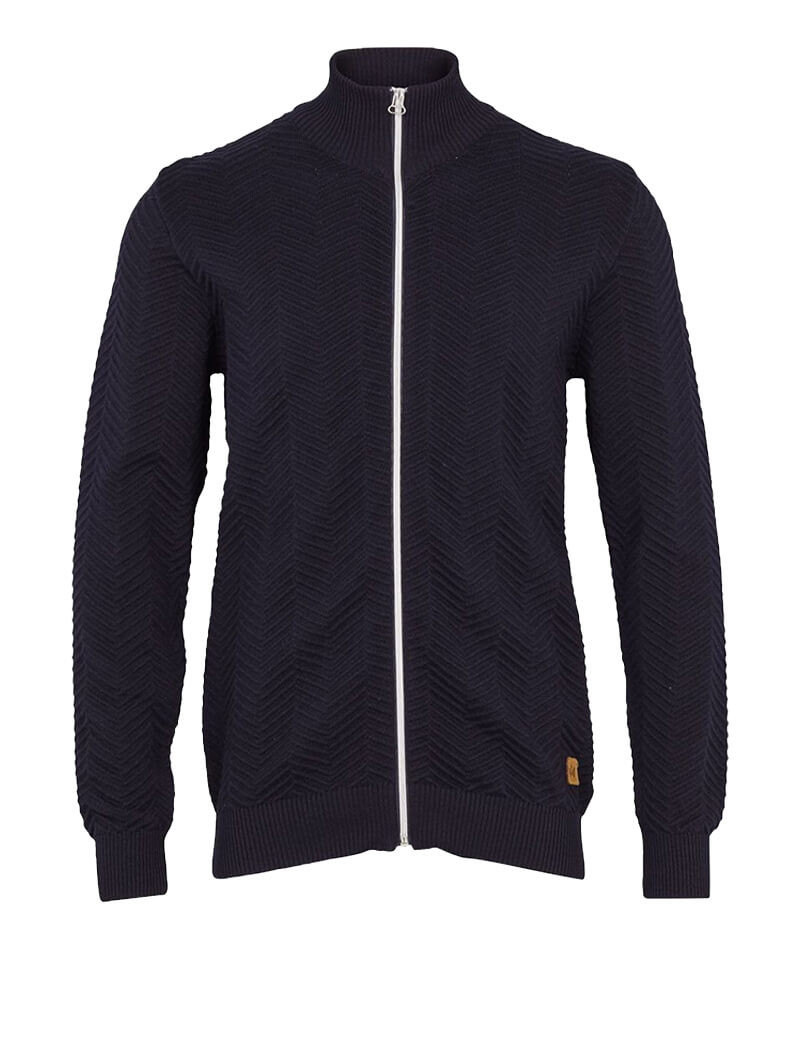 KRONSTADT GILET HOMME CARLO ZIP NAVY