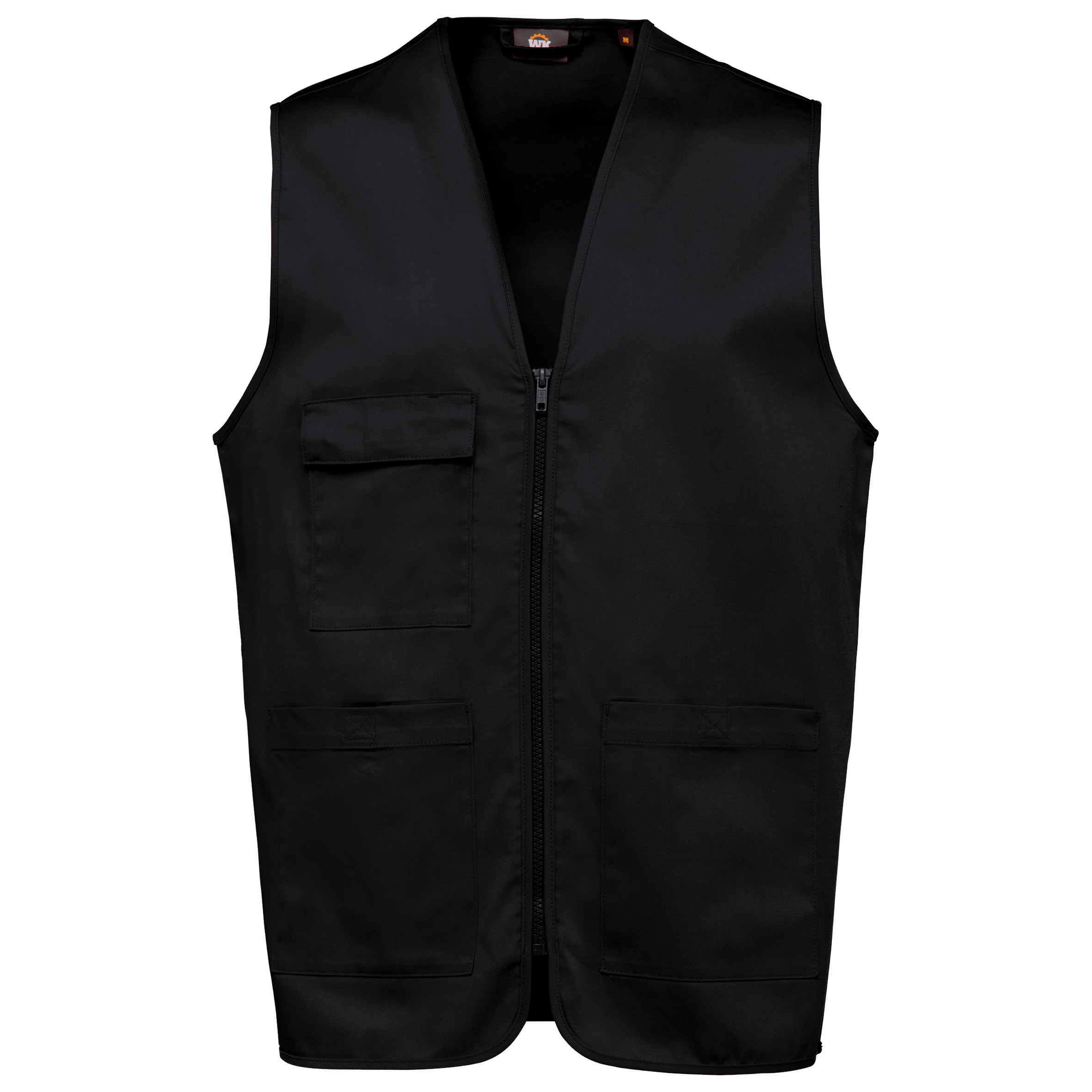WK. Designed To Work WK608 - Gilet polycoton multipoches unisexe