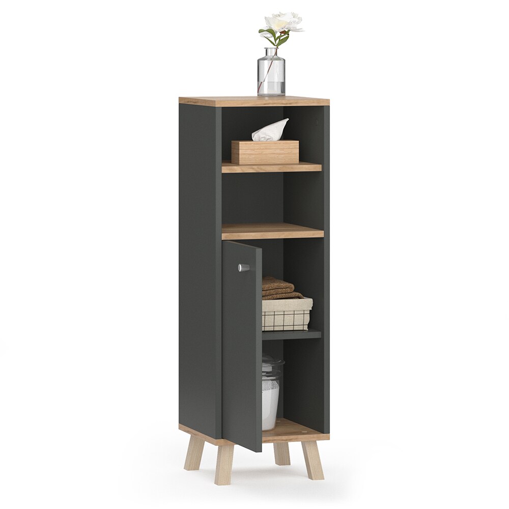 Vicco Midischrank Badschrank Badregal Senyo Goldkraft/ANT 2 Fächer Badmöbel