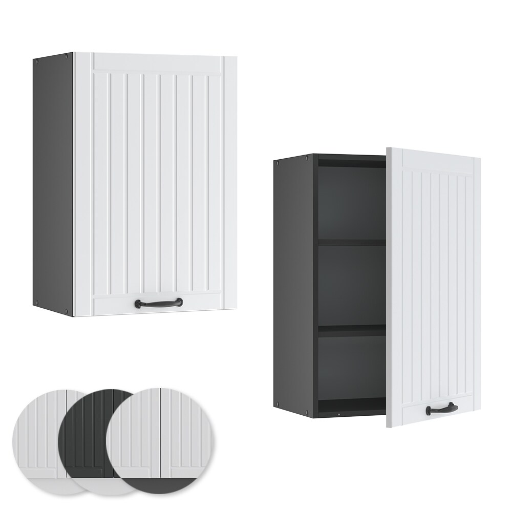 Vicco Hängeschrank 50 cm FAME Line Küchenschrank Küchenzeile Landhaus Weiß Anthrazit