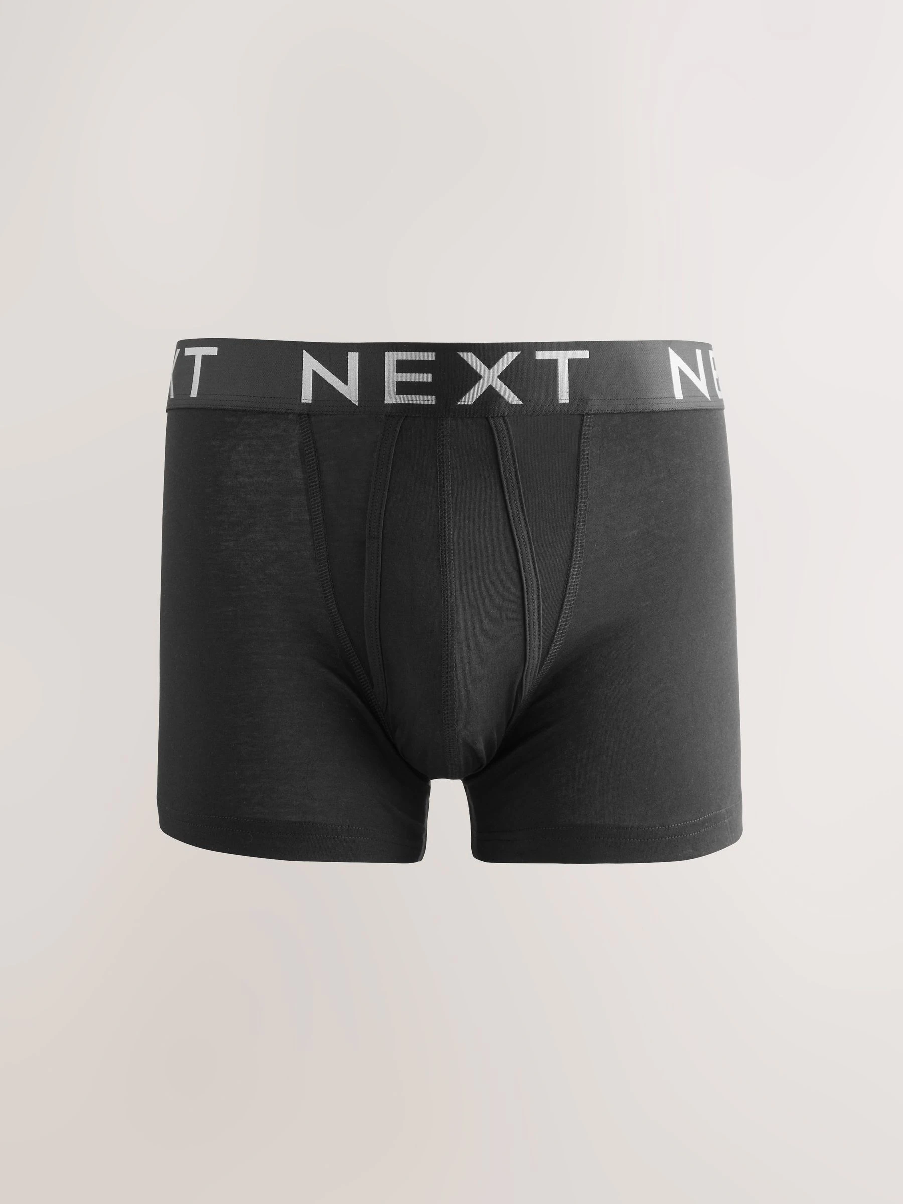 Zwarte tailleband met felgekleurde tekst in ombré - Hipster boxers van katoenrijke mix
