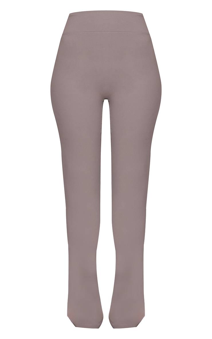 Charbon Pantalon Évasé Sculptant À Taille Haute