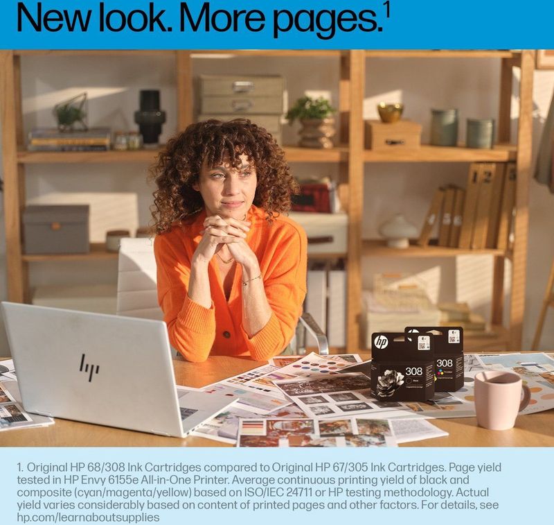 HP 308 originele driekleureninktcartridge
