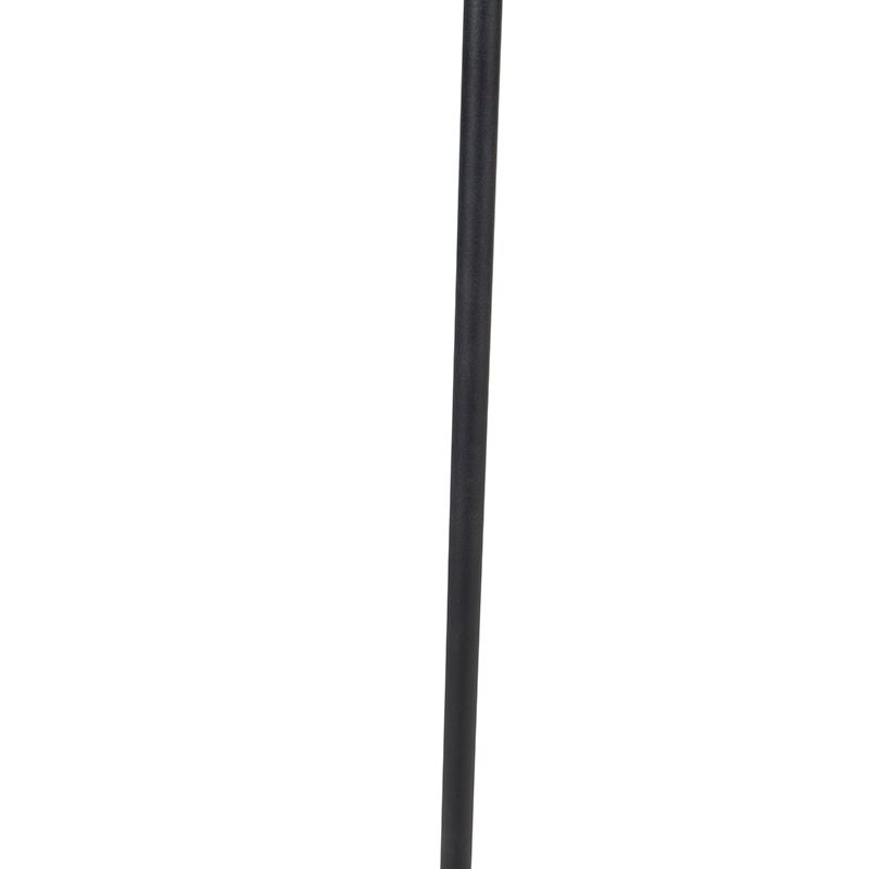 Moderne vloerlamp zwart incl. LED dimbaar met leesarm - Strela
