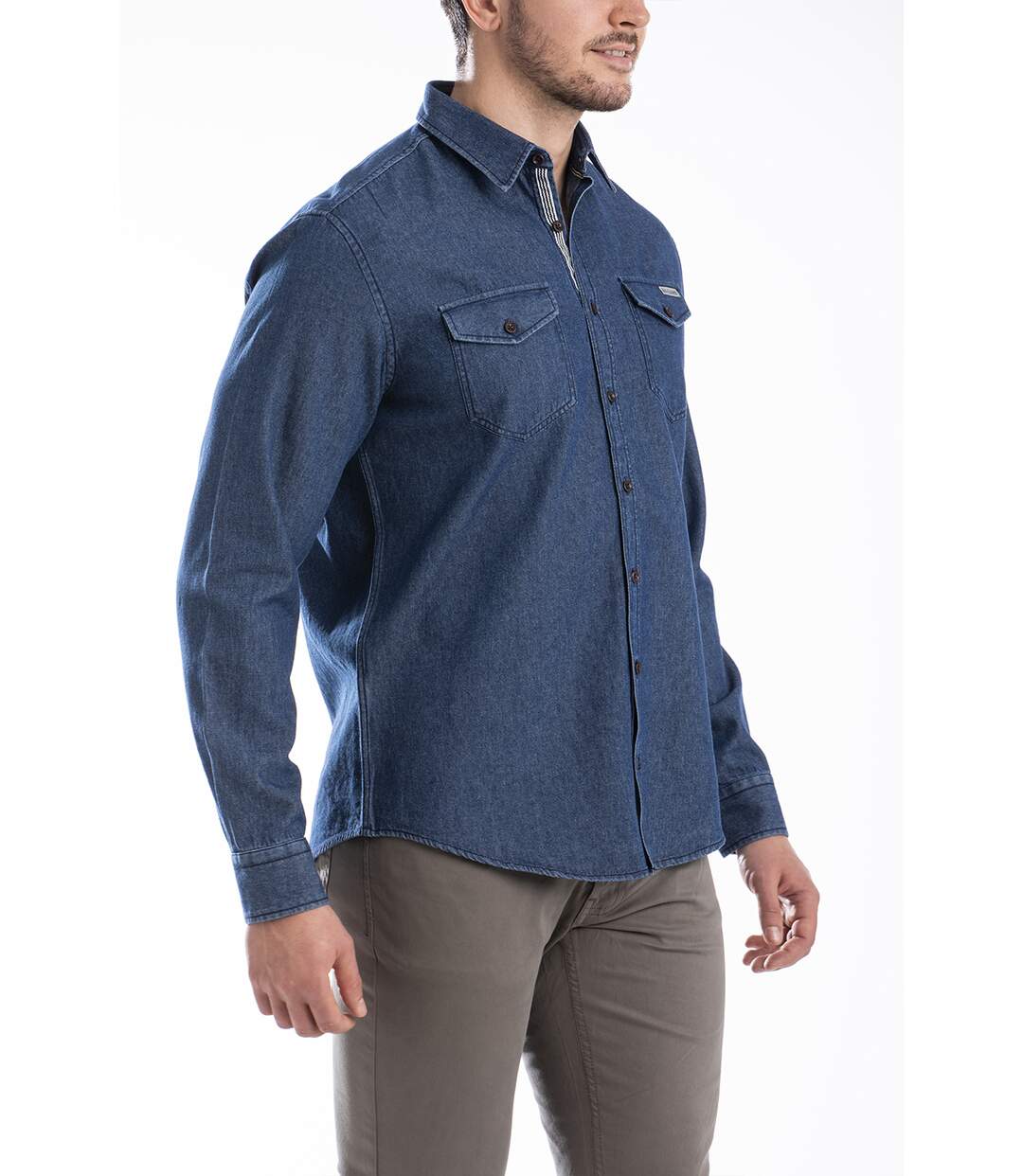 Chemise façon denim AUSTIN BLEU