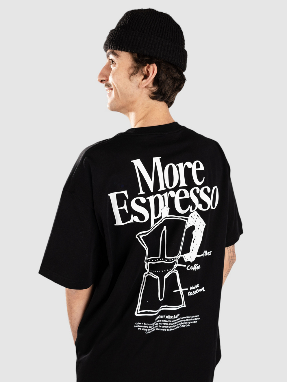 Another Cotton Lab More Espresso T-Shirt black