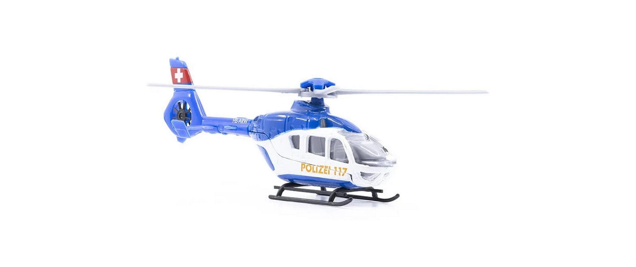 Toy EC-135 Polizei Helikopter 1:72Mini Polizei Helikopter ca. 13 cm