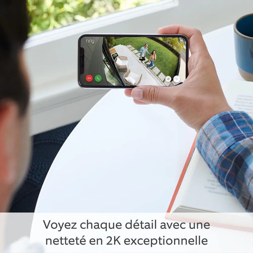 Ring Spotlight Cam Pro Battery Blanc Caméra de surveillance