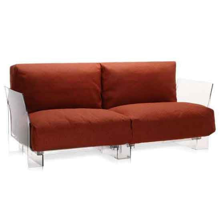 Kartell Pop Outdoor 2-zits loungebank oranje Ikon