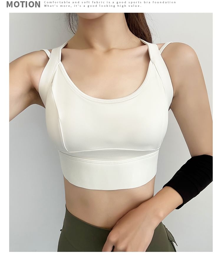 Engiko - Cross Strap Plain Sportbeha