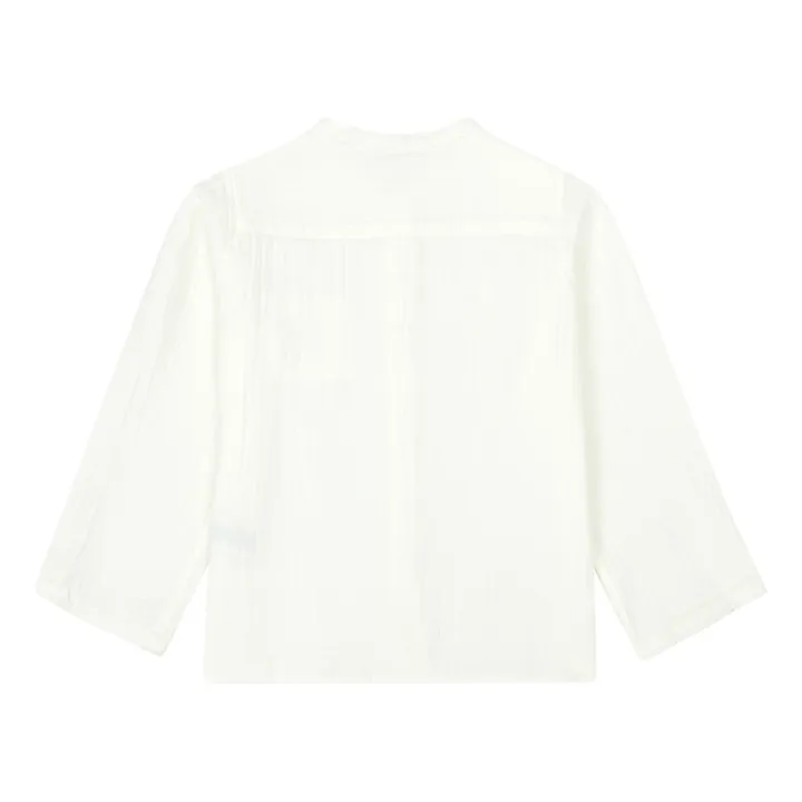 Bonton Chemise Gaze de Coton Bio Internet | Ecru