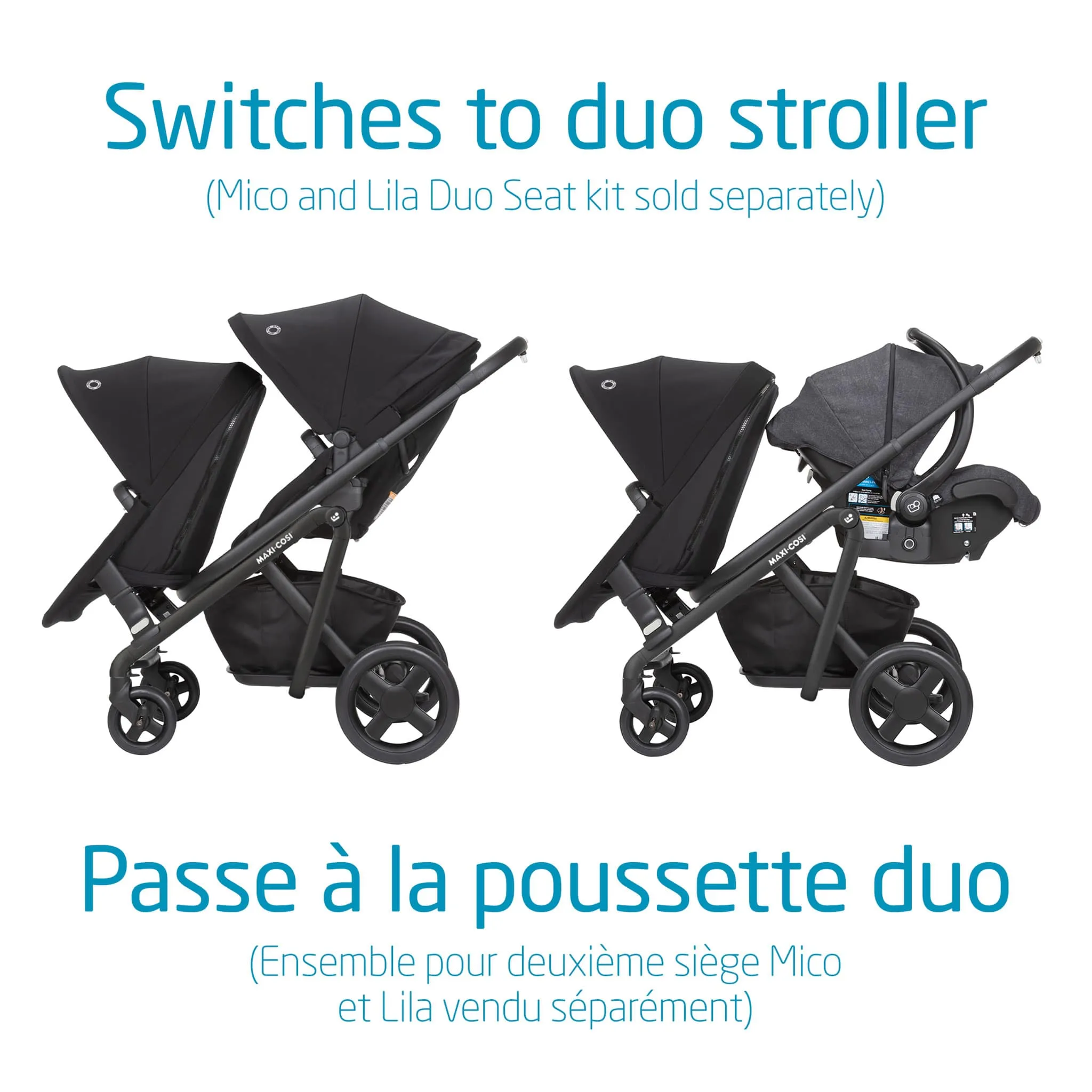 Maxi-cosi Poussette Lila Modular - Essential Noir