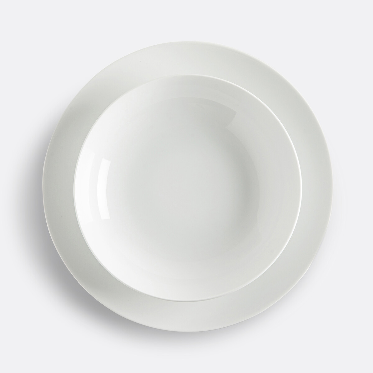 LA REDOUTE INTERIEURS<br>Conjunto de 4 pratos fundos em porcelana, Atola