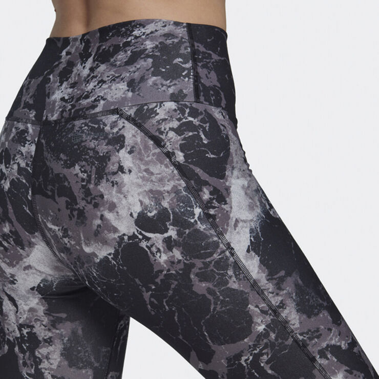 adidas Yoga Essentials Print 7/8 tights Sort