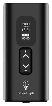 Eclairage vélo Feu avant USB rechargeable 2200 lumens - Eclairage LED vélo route