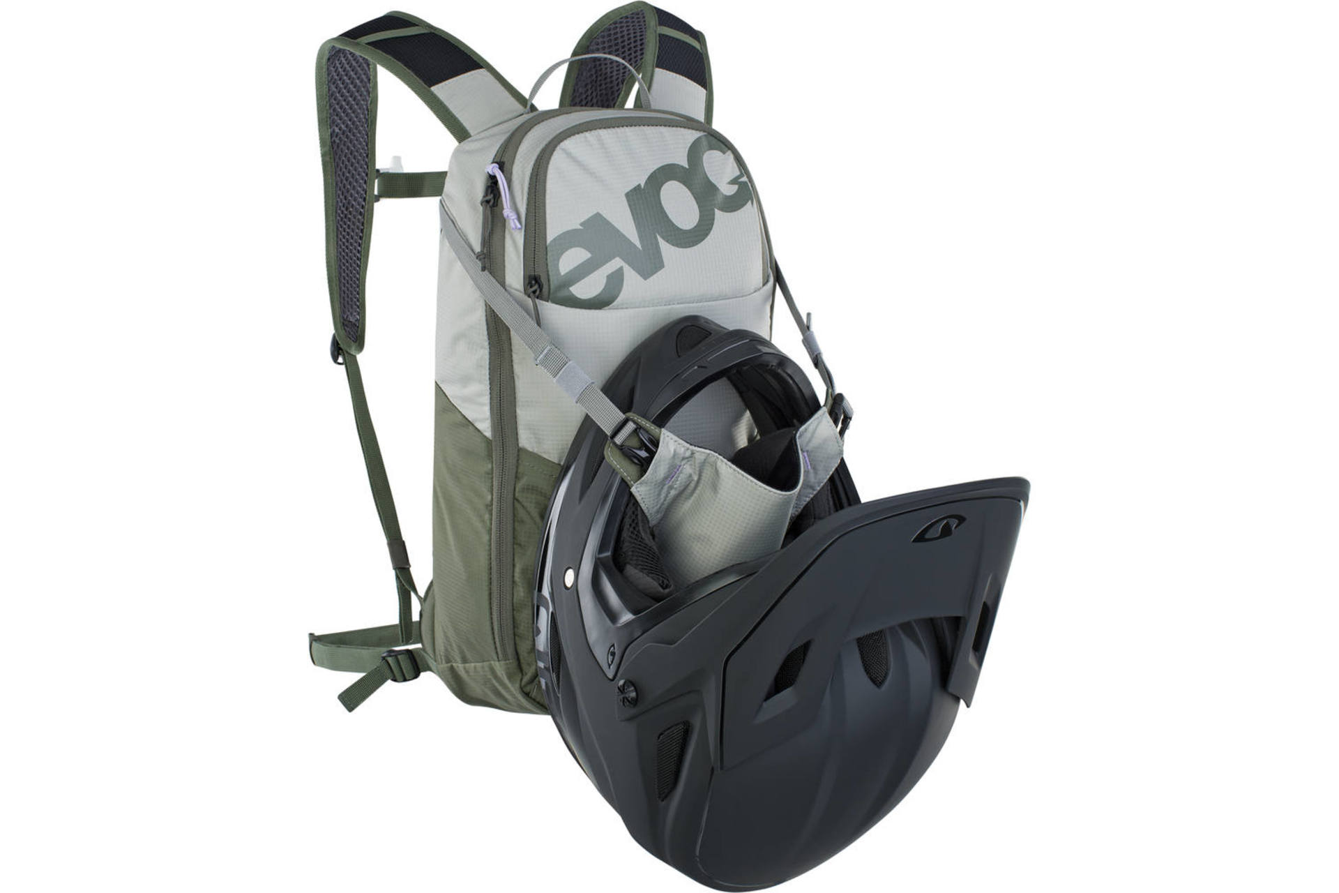 Evoc Ride 8L + 2L Bladder Drinkrugzak Grijs/Olijfgroen