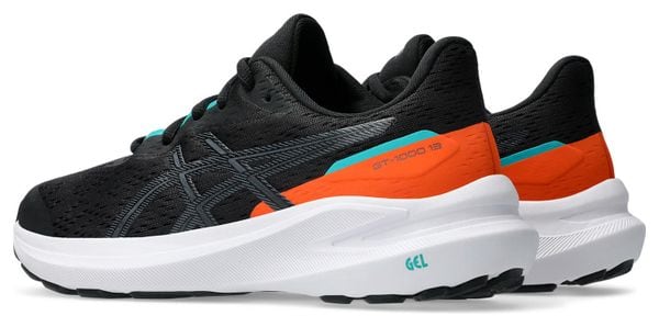 Chaussures Running Asics GT-1000 13 GS Noir/Orange Enfant