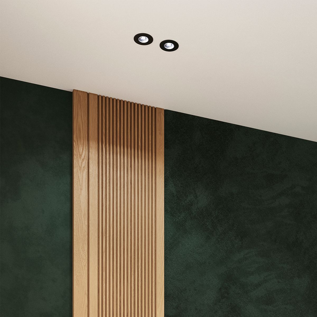 Moderne inbouwspot zwart kantelbaar - Cisco