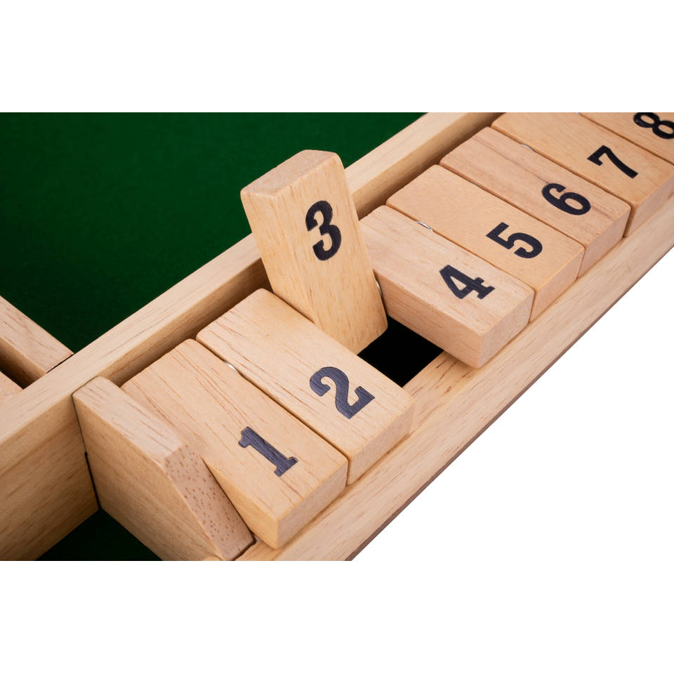 Longfield Shut The Box spel - 32 x 32 x 4 cm