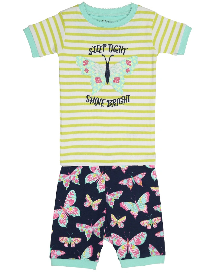 Schlafanzug DELIGHTFUL BUTTERFLIES kurz in bunt