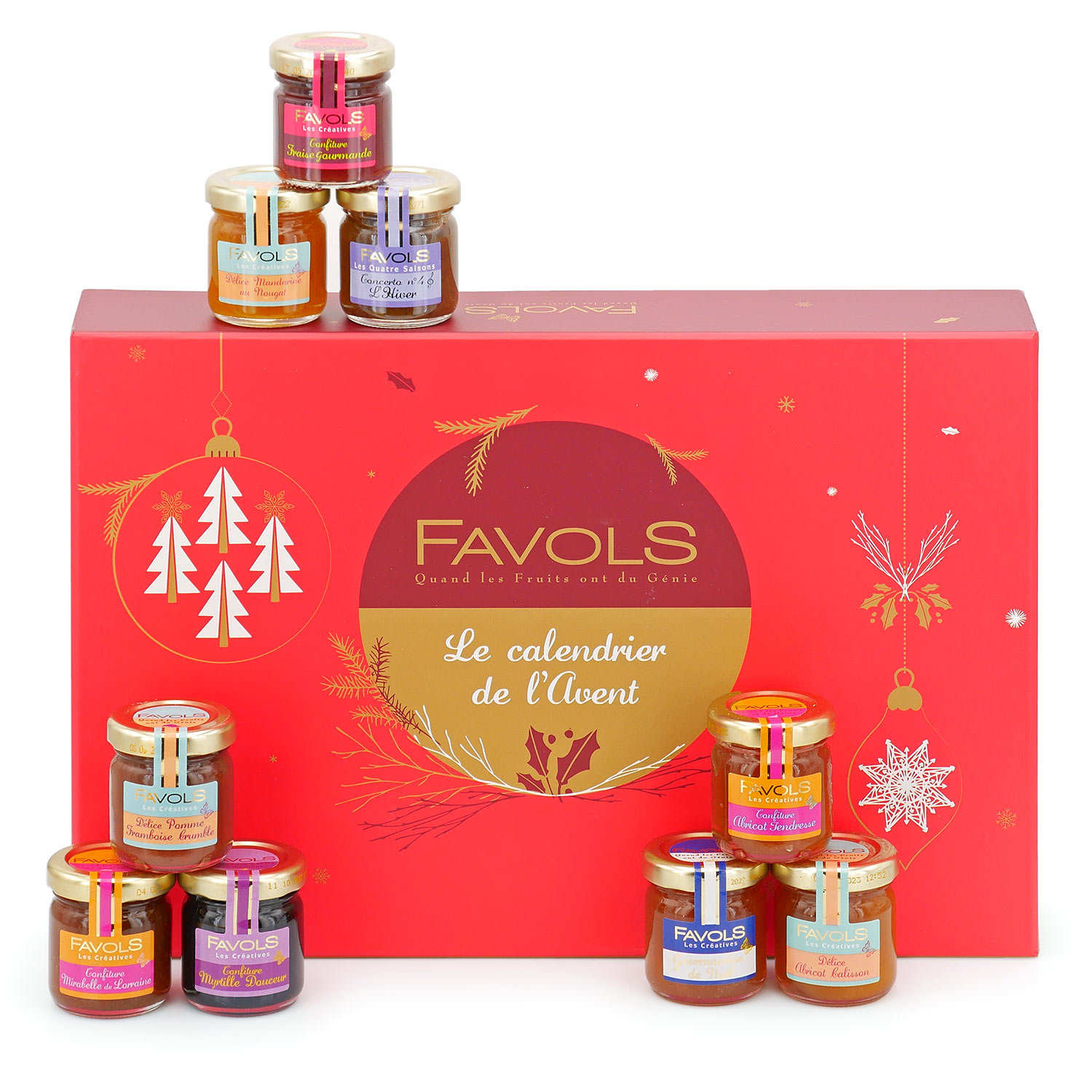 Calendrier de l'avent Confitures Gourmandes Favol's