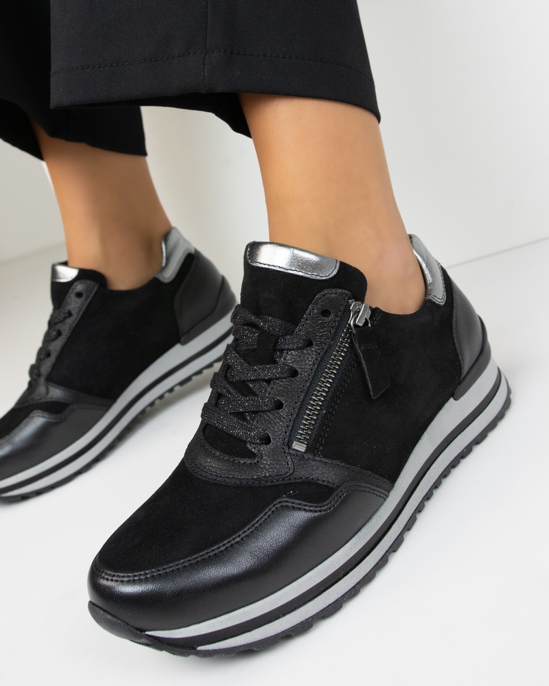 Gabor Lage sneakers  - zwart