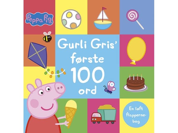 Peppa Pig - Gurli Gris' første 100 ord - En løft flapperne-bog